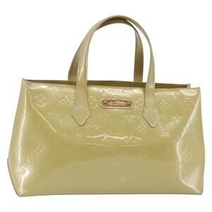 LOUIS VUITTON Monogram Vernis Wilshire PM Hand Bag Broncorail M91452 Auth BA6711